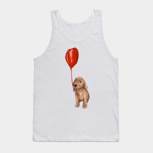 Valentine puppy Tank Top